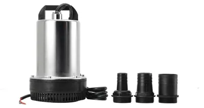 Immagine prodotto di Pompa dell'acqua - Pompa sommersibile - 24 V CC - 160 W - Prevalenza 8 m - Portata elevata - Spina UE - Per auto, uso domestico e agricoltura