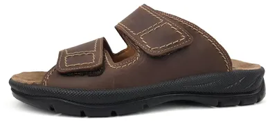 Image de Jomos Tornado : chaussures de maison pour hommes, type pantoufle, couleur marron, pour un usage quotidien