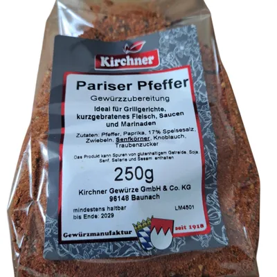 Produktbild von 250g Pariser Pfeffer Gewürzmischung Kirchner