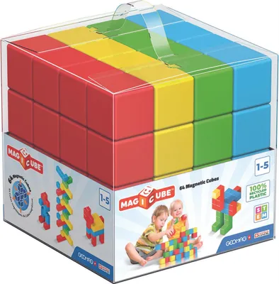 Produktbild von GEOMAG Magnetische Würfel Magicube Green Line 64 Würfel