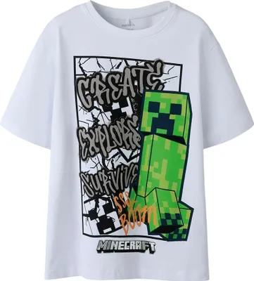 Zdjęcie produktu dla Nazwij to Mase Minecraft Zwykła koszulka Kinder
