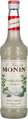 Produktbild von Monin Sirup Weiße Minze 700ml - Cocktails Milchshakes Kaffeesirup (1er Pack)