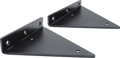 Produktbild von Natural Goods Berlin Regalhalter STEGLITZ, Regalhalterung, Regalträger, Wandregal, Wandkonsole, 140 mm, Schwarz, 2 Stück