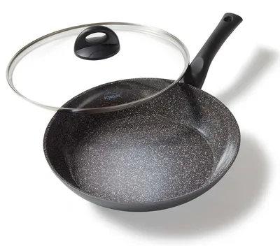 Produktbild von Stoneline 15732 Bratpfanne, 28 cm max. Durchmesser, Aluminium, Induktionsherd-geeignet, Antihaftbeschichtung, inkl. Deckel