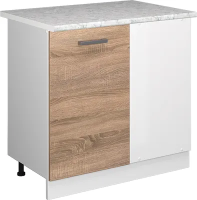 Produktbild von Eckunterschrank Vicco R-Line Sonoma 86 cm , AP Marmor, Model 37758