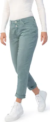 Produktbild von Stooker Women DAVOS COLOUR DENIM Damen Boyfriend-Jeans Boyfriend Fit 44 (Länge 30) green frost wash