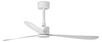 Image de Ventilateur de plafond à basse consommation avec télécommande Amelia Blanc 132 cm