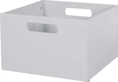 Produktbild von roba Aufbewahrungsbox für Kinderzimmer, Stauraum für Spielzeug, Deko, Farbe: grau