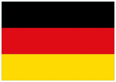 Produktbild von Wallario Premium Glasbild, freischwebende Optik, kräftige Farben, Größe 100 x 70 cm Motiv Deutsche Flagge