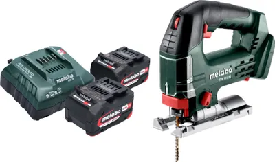 Image de Metabo STB 18 L 90 Scie sauteuse sans fil 18 V 90 mm + 2x batterie 4,0 Ah + chargeur