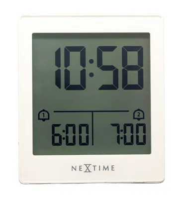 Immagine prodotto di NeXtime - 5250WI - Wecker - weiß - Svegliarsi