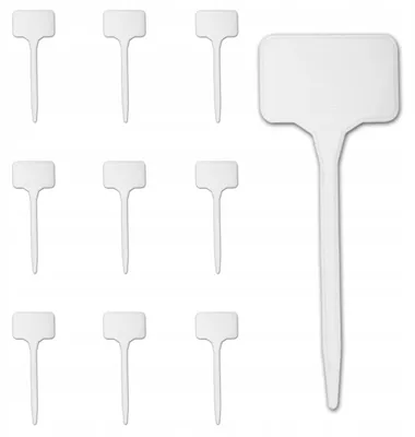 Produktbild von Bradas Stecketiketten für Pflanzen, weiß, 10 Stück, 15 cm