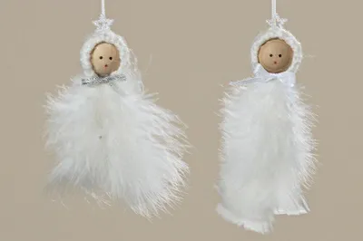 Produktbild von Engel Hänger Baumdeko Fensterdeko Weihnachten Geschenkhänger  2er Set