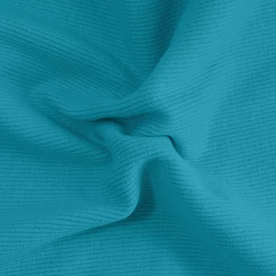 0,25m Bündchen-Stoff gerippt uni 5% Elastan 30/60cm breit Schlauchware Meterware Farbwahl himmelblau