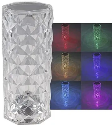 Obrázok produktu pre Stolná LED lampa s dotykovým vypínačom – 21 cm, RGB zmena farieb