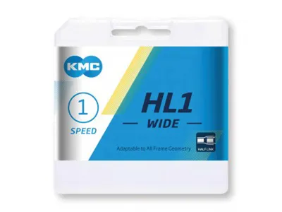 Produktbild von KMC Fahrradkette HL1 Wide Silber, 1-Fach, 100 Glieder