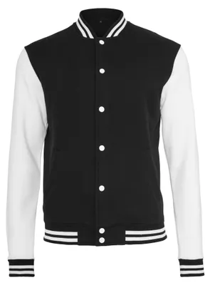 Produktbild von Build Your Brand - Varsity-Jacke (US-College-Stil) für Herren/Damen Uni LT2317 (S) (Schwarz/Weiß)