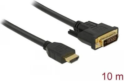 Produktbild von DeLOCK 85657 Videokabel-Adapter 10 m HDMI Typ A (Standard) DVI Schwarz (85657)