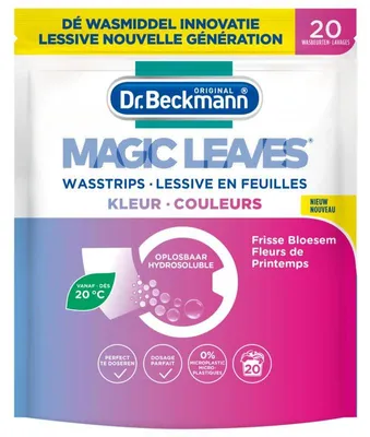 Productafbeelding van Dr. Beckmann Magic Leaves Colour - Wasstrips - Wasmiddeldoekjes