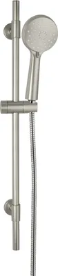 Produktbild von WENKO Brauseset Young Schwarz aus gebürstetem Edelstahl 1,9 x 66 cm