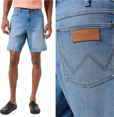 Immagine prodotto di WRANGLER uomo, pantaloncini FRONTIER SHORT, vestibilità regolare, W30, blu, pantaloncini, pantaloni,
