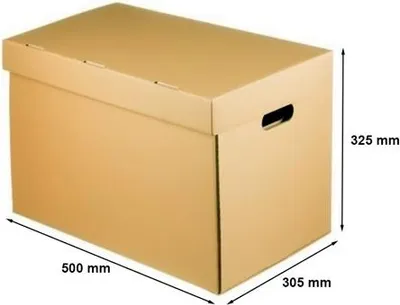 Obrázek produktu pro Karton 500x305x325 mm (vnější) vlna B 460g - odolný