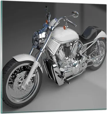 Produktbild von Bilder auf glas - Motorrad Geschwindigkeit Motor - 50x50cm - Glasbilder - Wandbilder - Kunstdruck - zum Aufhängen bereit - Wanddekoration aus Glas - Glas Bilder - Wandbild auf Glas - GAC50x50-0516