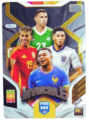 Produktbild von Invincible - Fifa 365 2026 Panini Golden Baller Gol5 Yamal Mbappé Martínez