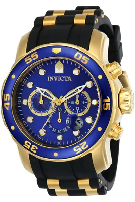 Obrázok produktu pre Invicta Pro Diver - SCUBA 17882 Pánske Hodinky - Quartz Hnací Mechanizmus - Nerezová Oceľ s Modrým Ciferníkom - 48 mm