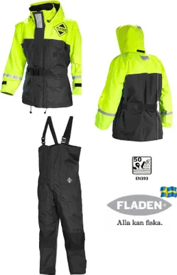 Produktbild von Plavky FLADEN 2.part, Flotačná bunda 846GS+ nohavice 857S Gr.L
