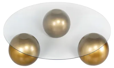 Produktbild von Transparenter Holz-Couchtisch im modernen Design