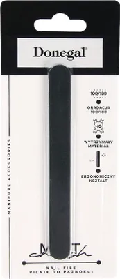 Image de DONEGAL Mat Crush Lime à ongles double face 100/180 - Noir mat (2084)