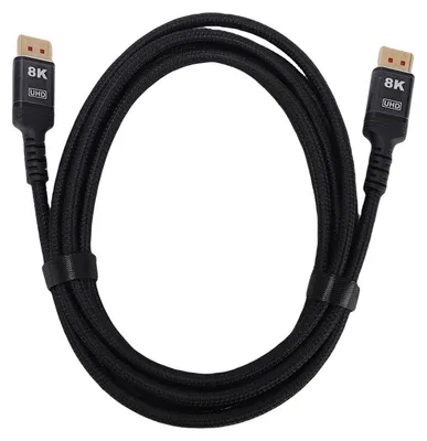 Obrázek produktu pro Kabel DisplayPort–DisplayPort 8K@60 Hz, 3 metry – video kabel pro hraní her, streamování, monitory, PC a grafické karty
