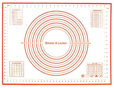 Productafbeelding van Siliconen bakmat - Antiaanbaklaag - Geschikt voor bakken en kneden - 50 x 70 cm