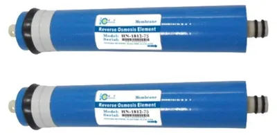 Obrázok produktu pre Náhradné filtre pre reverznú osmózu, 75 GPD, 2 kusy, filtrácia s presnosťou 0,0001 µm