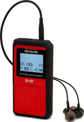 Obrázok produktu pre AIWA RD-20DAB RD, vreckové rádio DAB+/FM-RDS