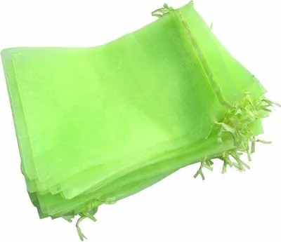 Obrázek produktu pro Sáčky na ochranu hroznů, 100 kusů, prodyšné organzové sáčky se stahovací šňůrkou, 30 cm x 20 cm, na ochranu hroznů před sršni a ptáky