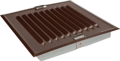 Immagine prodotto di KOTARBAU® Griglia di ventilazione 14 x 14 cm con rete per insetti Griglia di ventilazione Griglia in metallo per caminetti Ventilazione Marrone
