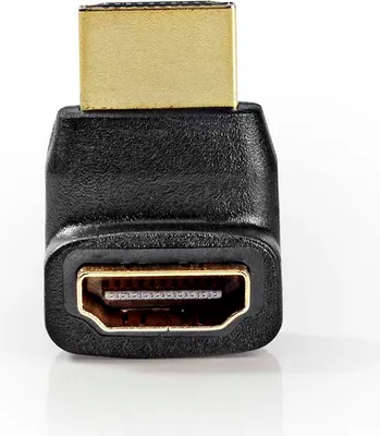 Produktbild von Nedis HDMI -Adapter - HDMI Stecker - HDMI Ausgang - Vergoldet - 270° abgewinkelt - ABS - Schwarz - 1 Stück - Box