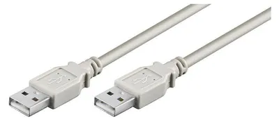 Immagine prodotto di Cavo USB 2.0 Hi-Speed, spina A > spina A, grigio - Lunghezza: 1,00 m