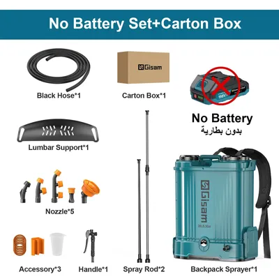 Produktbild von Elektrischer Rucksack-Drucksprüher - Gartenspritze 20 l - 100 PSI / 6,9 bar - Für 18V Akku - Garten und Rasen - Ohne Akku und Ladegerät
