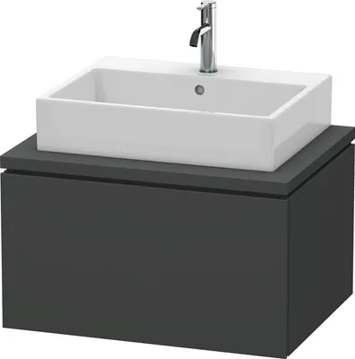 Produktbild von Konsolenunterschrank L-CUBE 400x720x547mm graphit matt graphit matt