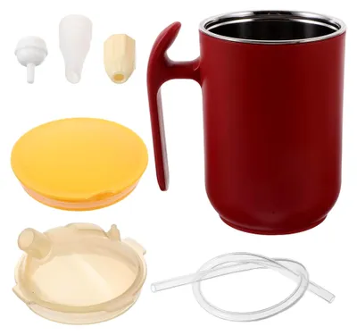 Produktbild von Auslaufsicherer Trinkbecher mit Strohhalm 400 ml für Senioren und bettlägerige Patienten