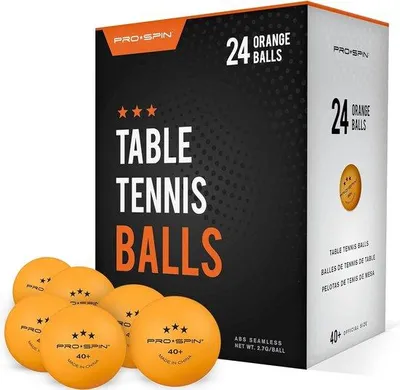 Produktbild von Famanu Tischtennisbälle 3 Sterne 40+ - Orange, 24er Pack