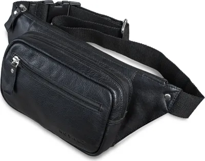 Produktbild von ROYALZ "Tallahassee" Bauchtasche Leder Herren Damen Uni Gürteltasche Brusttasche Cross Body Bag Hüfttasche Vintage Look