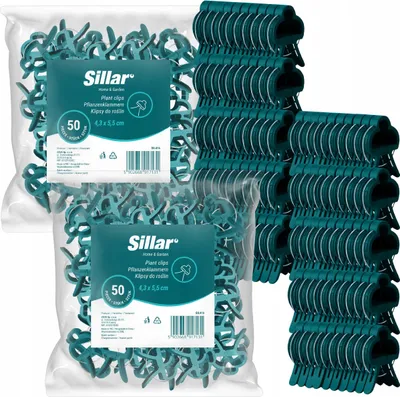 Produktbild von Clips Robuste Klammern für Pflanzenstängel im Haus und Garten 2 x 50 Stück