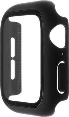 Produktbild von Hülle mit gehärtetes Glas Fixed Pure+ für Apple Watch 44 mm, Schwarz