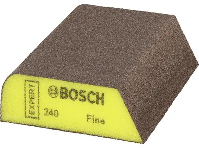 Obrázek produktu pro Bosch 2 608 901 168, Smirkovací houbička, Hnědá, Žlutá, Dřevo, Odstranění barvy, 69 mm, 97 mm