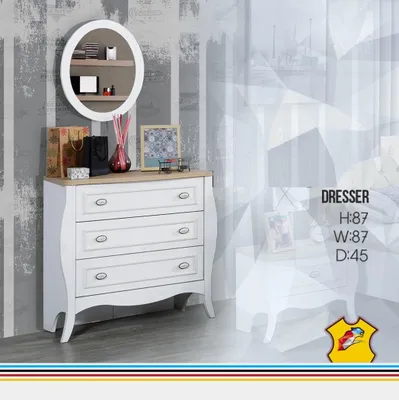 Produktbild von Kommoden Holz Design Schlafzimmer Kommode Spiegel Sideboard Luxus Stil