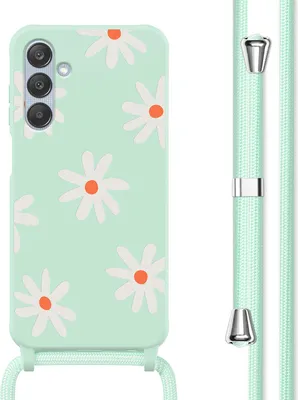 Produktbild von imoshion SilikonHülle design mit Band Samsung Galaxy A25 (5G) - Green Flower Distance